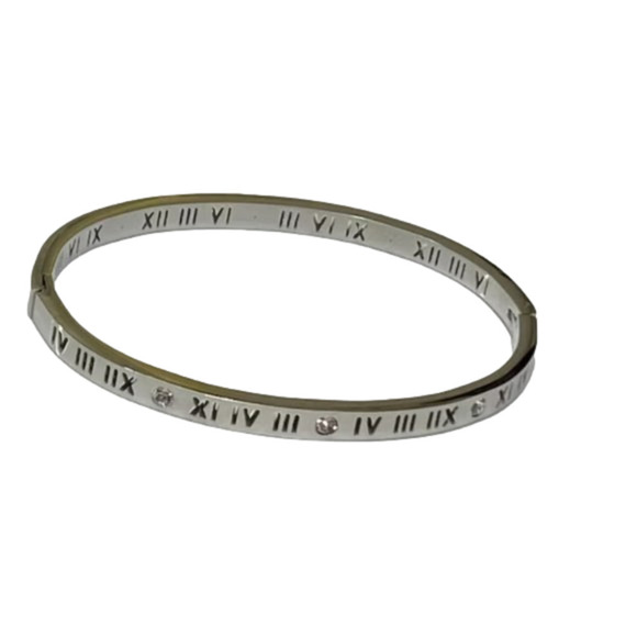 Stainless Steel Bangle Bracelet 4 mm 1/8 inch - Picture 1 of 6